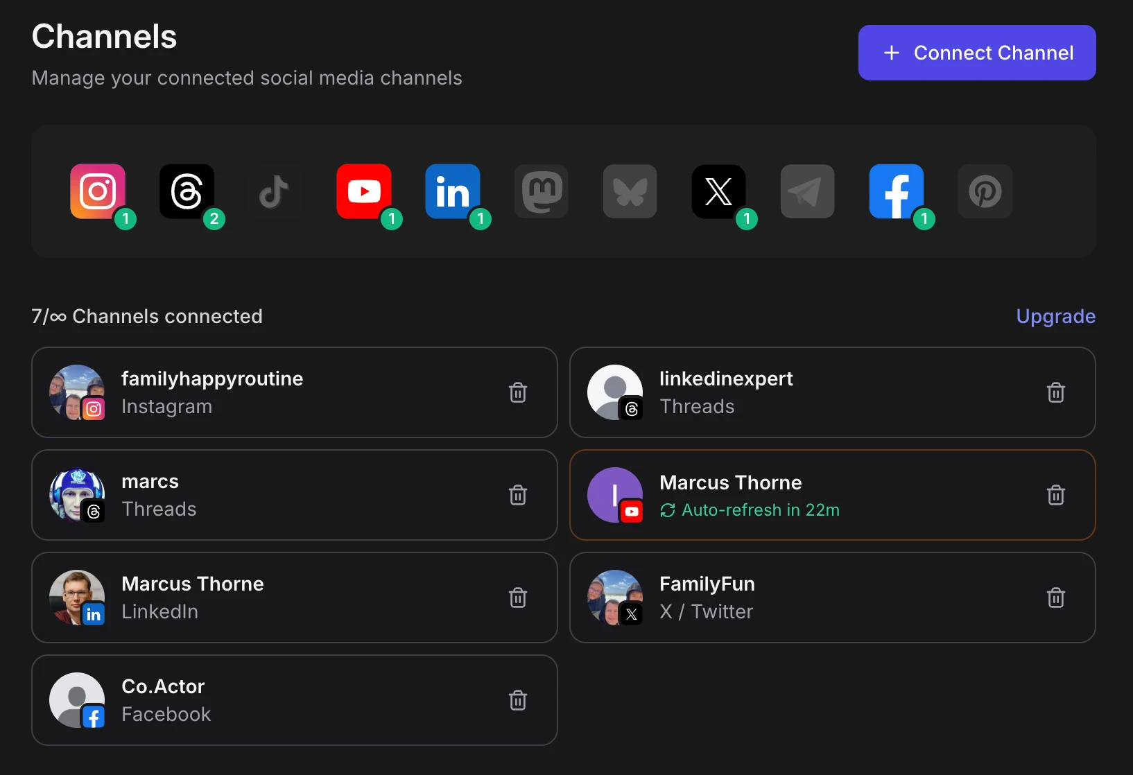 Connect platforms