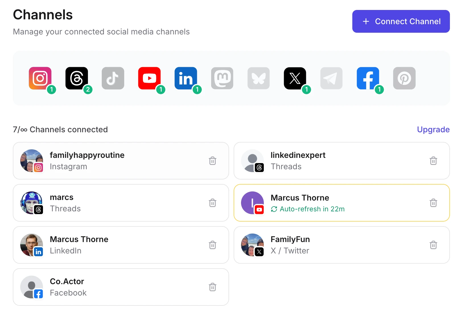 Connect platforms