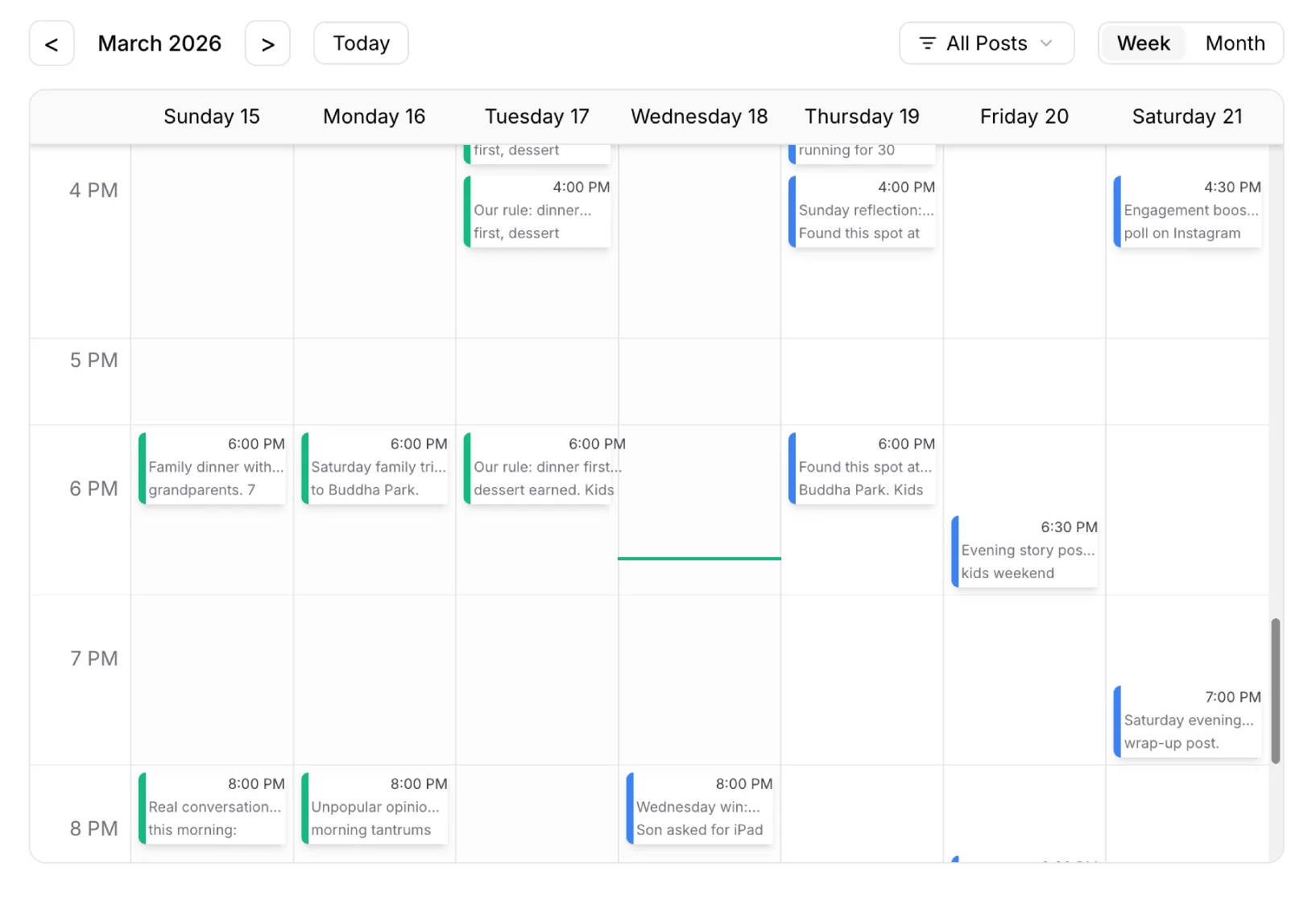 Schedule posts